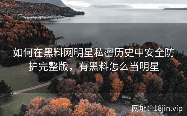 如何在黑料网明星私密历史中安全防护完整版，有黑料怎么当明星