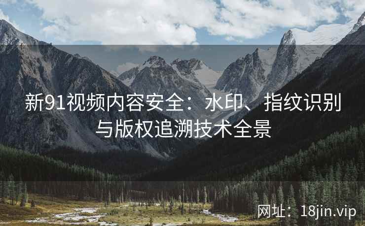 新91视频内容安全：水印、指纹识别与版权追溯技术全景